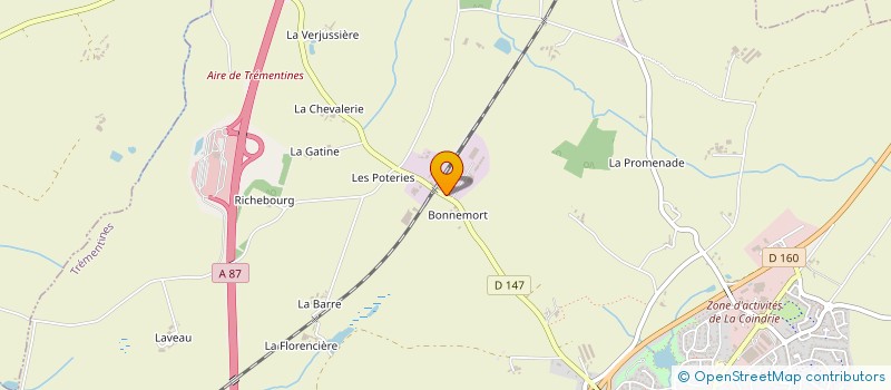 localisation de l'entreprise SCI LES CHATAIGNIERS  TREMENTINES