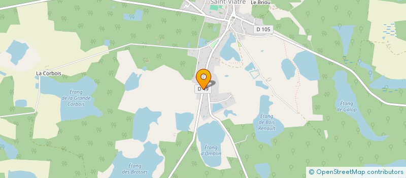 localisation de l'entreprise SCI LES CHATAIGNIERS  LA FERTE-BEAUHARNAIS