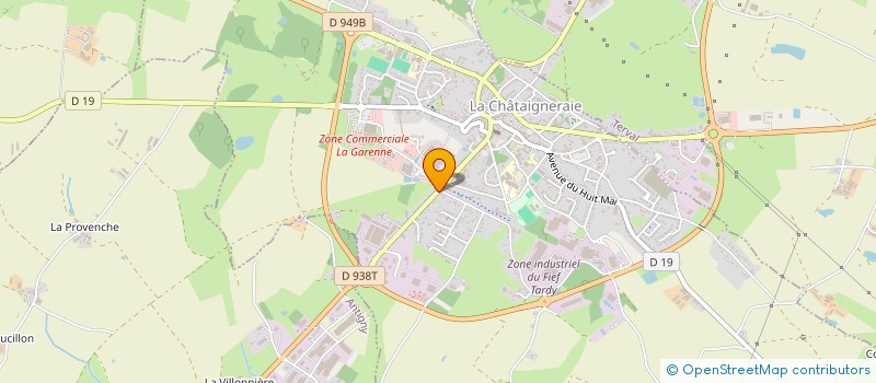 localisation de l'entreprise SCI LES CHATAIGNIERS  LA CHATAIGNERAIE