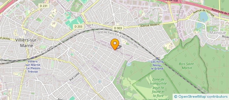 localisation de l'entreprise SCI LES CHATAIGNIERS  VILLIERS-SUR-MARNE