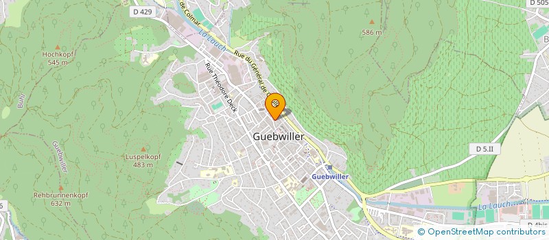 localisation de l'entreprise SCI LES CHATAIGNIERS  GUEBWILLER