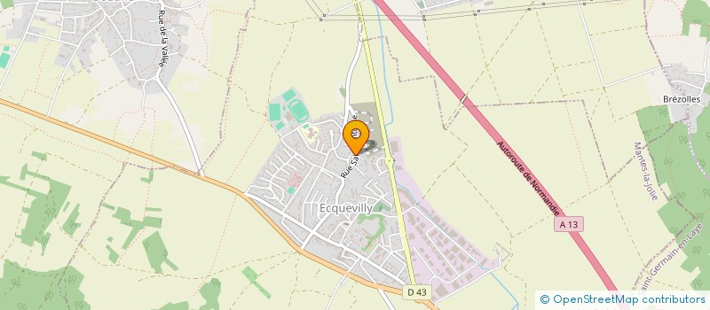 localisation de l'entreprise SCI LES CHATAIGNIERS  ECQUEVILLY