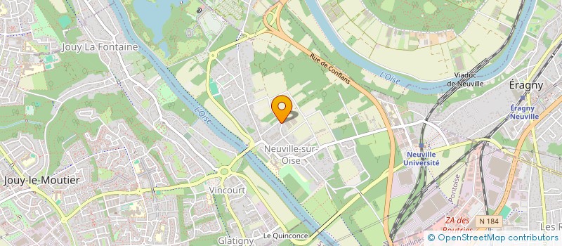 localisation de l'entreprise SCI LES CHATAIGNIERS  NEUVILLE-SUR-OISE