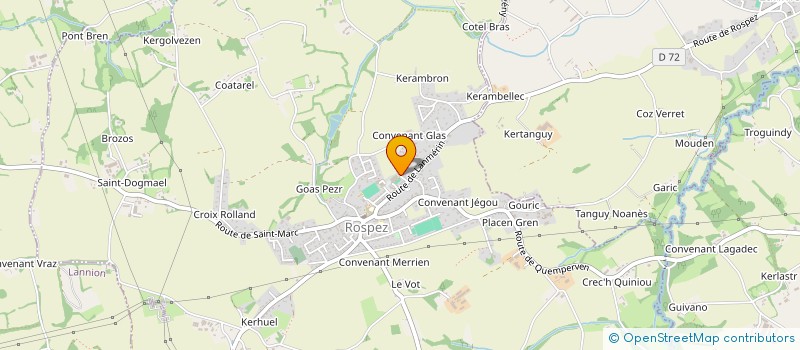 localisation de l'entreprise SCI LES CHATAIGNIERS  ROSPEZ