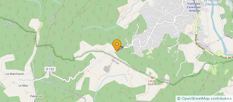 localisation de l'entreprise SCI LES CHATAIGNIERS à ANDUZE