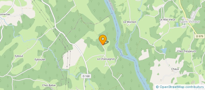 localisation de l'entreprise SCI LES CHATAIGNIERS  NEUVIC