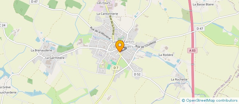 localisation de l'entreprise SCI LES CHATAIGNIERS  SAINT-MARTIN-DES-NOYERS