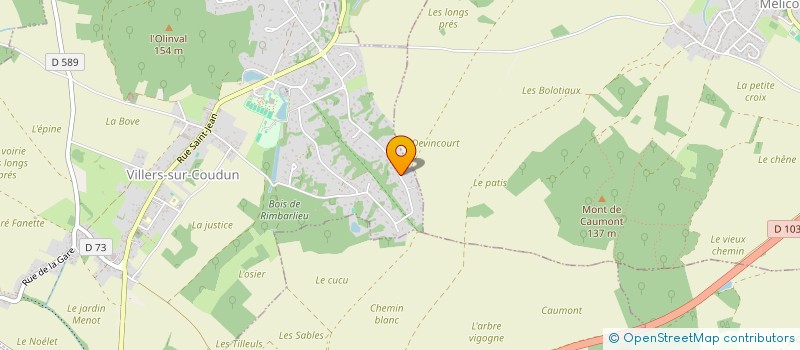 localisation de l'entreprise SCI LES CHATAIGNIERS  VILLERS-SUR-COUDUN