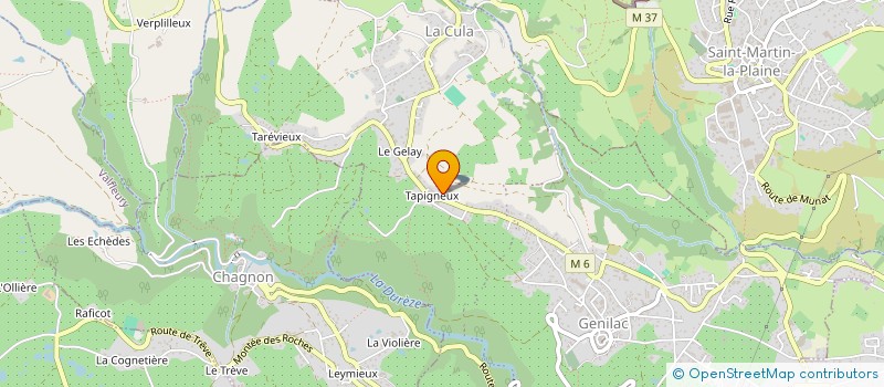 localisation de l'entreprise SCI LES CHATAIGNIERS  GENILAC