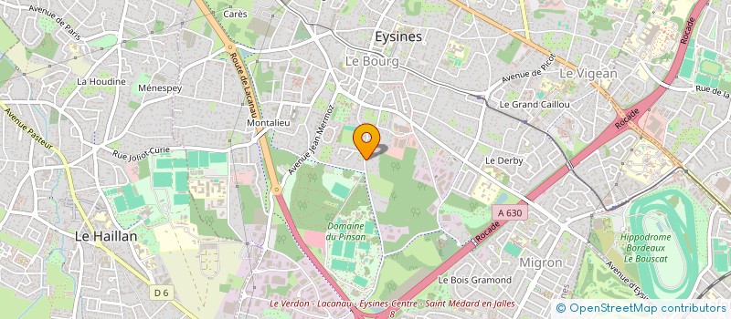 localisation de l'entreprise SCI LES CHATEAUX  EYSINES