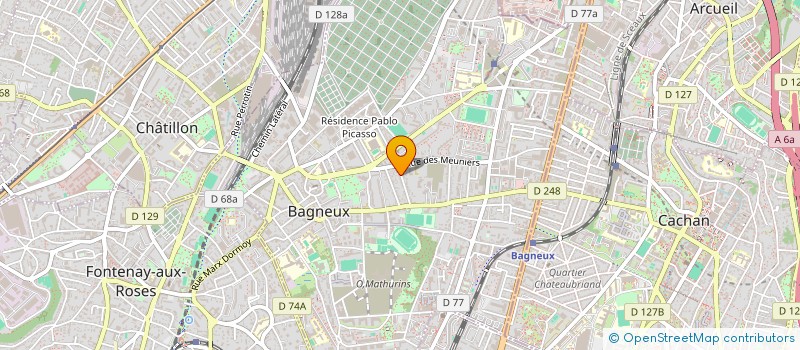 localisation de l'entreprise SCI LES CHATONS à BAGNEUX