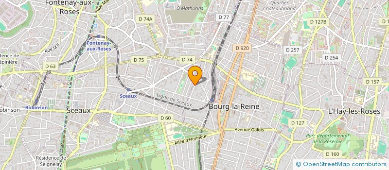 localisation de l'entreprise SCI LES CHATS DE BLR à BOURG-LA-REINE