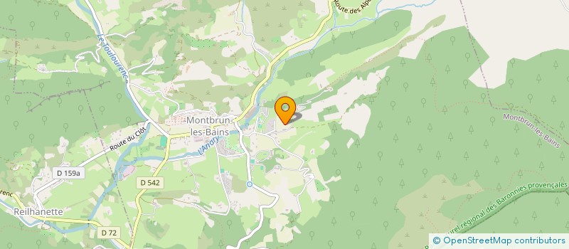 localisation de l'entreprise SCI LES CHAUMES  MONTBRUN-LES-BAINS