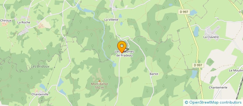 localisation de l'entreprise SCI LES CHAUMES DU PRADEAU à TOULX-SAINTE-CROIX