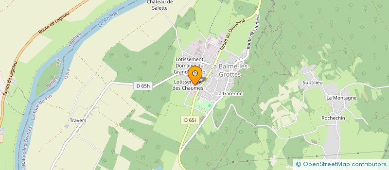 localisation de l'entreprise SCI LES CHAUMES MF  LA BALME-LES-GROTTES