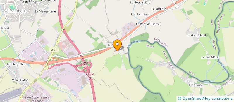 localisation de l'entreprise SCI LES CHAUVIERES à ECOUVES