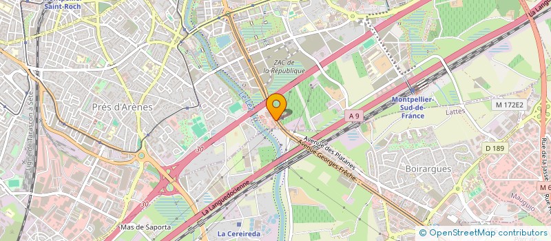 localisation de l'entreprise SCI LES CHAUX HAUTES à MONTPELLIER