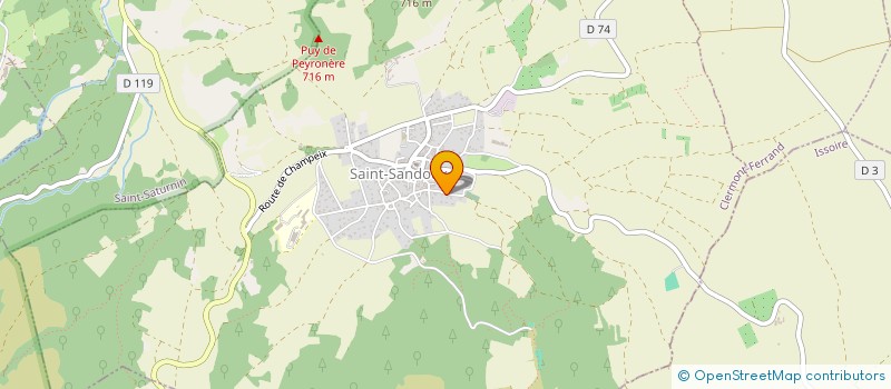 localisation de l'entreprise SCI LES CHEIRES  SAINT-SANDOUX