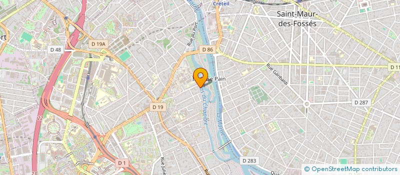 localisation de l'entreprise SCI LES CHEMINS DU CHAPITRE à CRETEIL