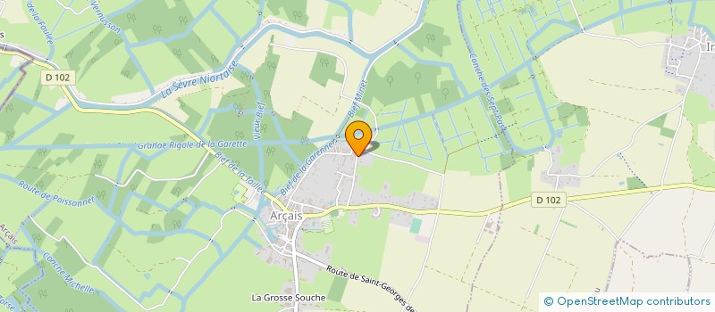 localisation de l'entreprise SCI LES CHEMINS DU MARAIS  ARCAIS