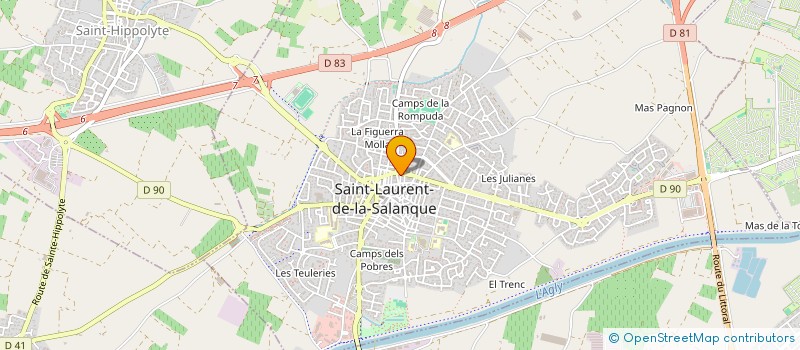 localisation de l'entreprise SCI LES CHENES 2005  SAINT-LAURENT-DE-LA-SALANQUE