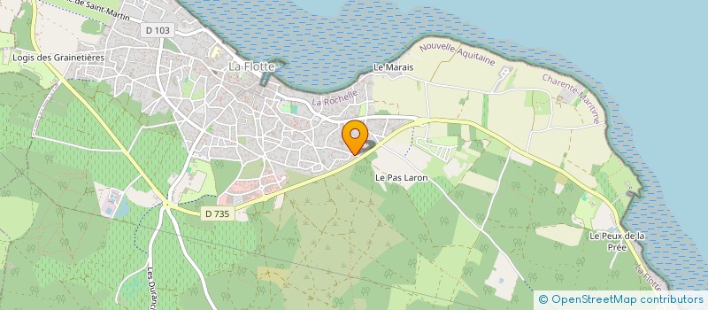 localisation de l'entreprise SCI LES CHENES  LA FLOTTE