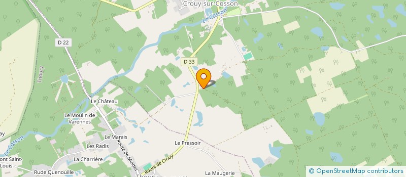 localisation de l'entreprise SCI LES CHENES  DHUIZON