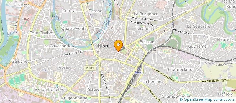 localisation de l'entreprise SCI LES CHENES à NIORT