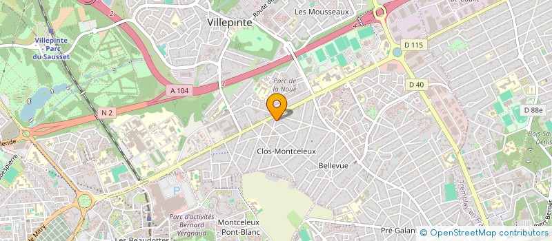 localisation de l'entreprise SCI LES CHENES à VILLEPINTE