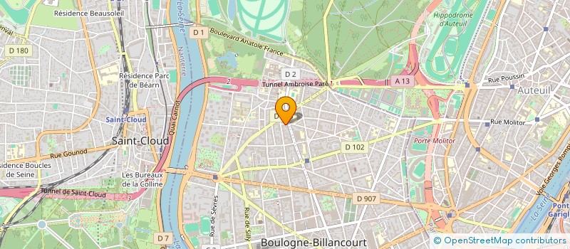 localisation de l'entreprise SCI LES CHENES à BOULOGNE-BILLANCOURT