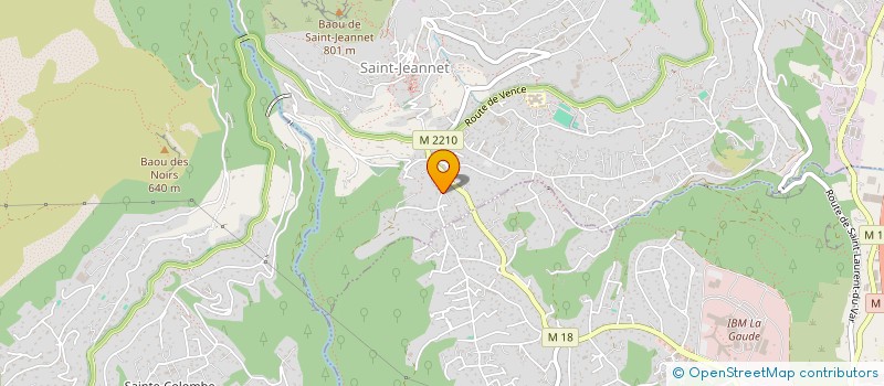 localisation de l'entreprise SCI LES CHENES  SAINT-JEANNET