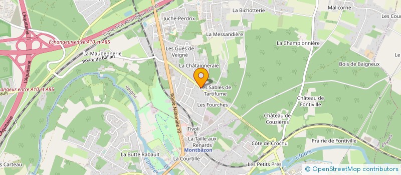 localisation de l'entreprise SCI LES CHENES à VEIGNE