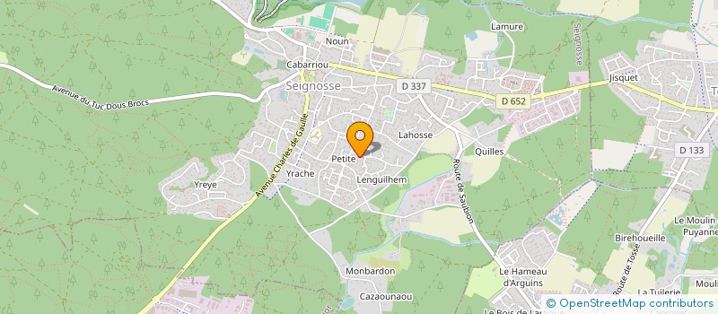 localisation de l'entreprise SCI LES CHENES  SEIGNOSSE