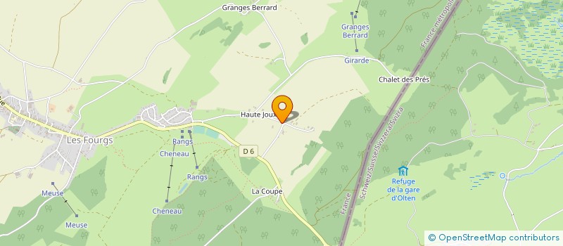 localisation de l'entreprise SCI LES CHENES  LES FOURGS