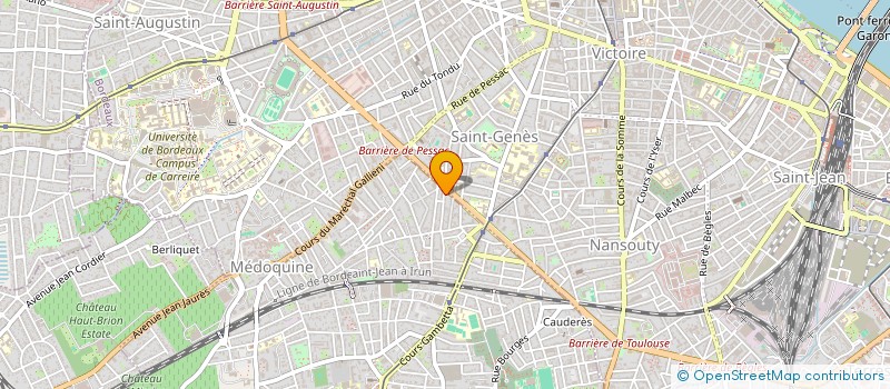 localisation de l'entreprise SCI LES CHENES  TALENCE