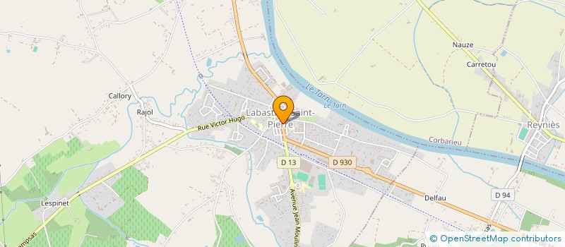 localisation de l'entreprise SCI LES CHENES  LABASTIDE-SAINT-PIERRE