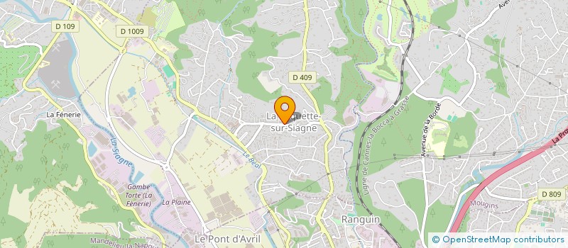 localisation de l'entreprise SCI LES CHENES à LA ROQUETTE-SUR-SIAGNE