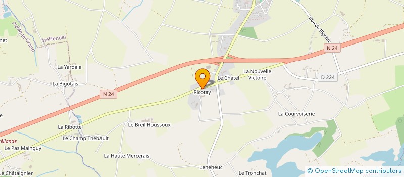 localisation de l'entreprise SCI LES CHENES  TREFFENDEL