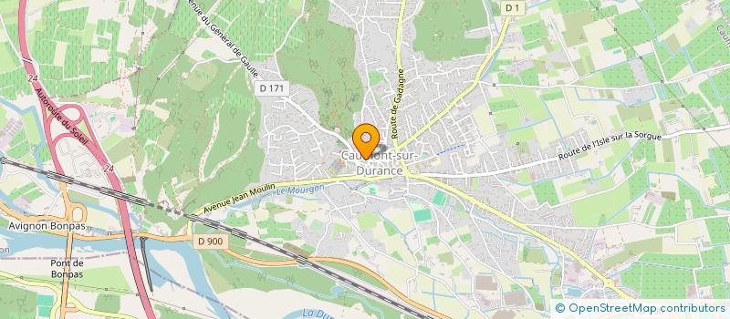 localisation de l'entreprise SCI LES CHENES  CAUMONT-SUR-DURANCE