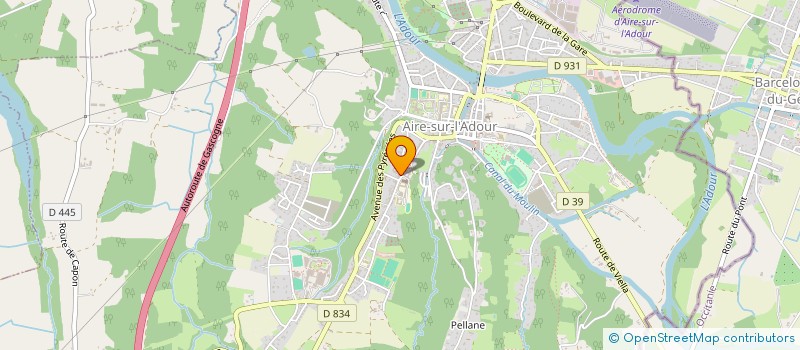 localisation de l'entreprise SCI LES CHENES  AIRE-SUR-L'ADOUR