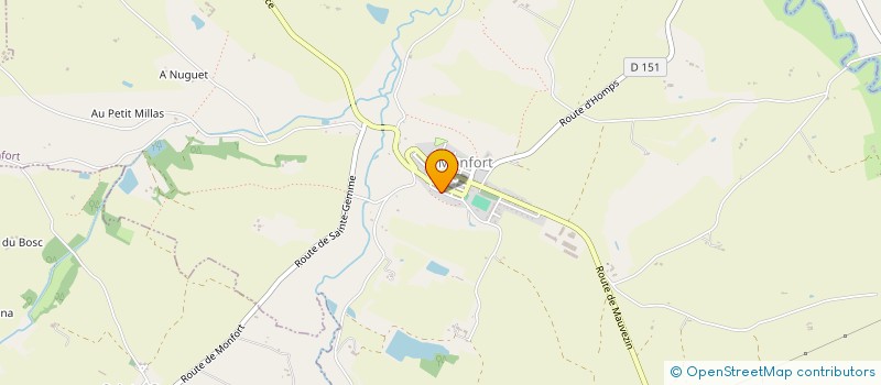 localisation de l'entreprise SCI LES CHENES  MONFORT