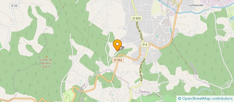 localisation de l'entreprise SCI LES CHENES à FAYENCE