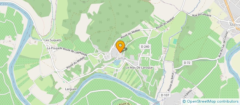 localisation de l'entreprise SCI LES CHENES  CAILLAC