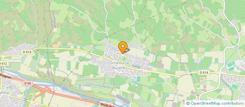 localisation de l'entreprise SCI LES CHENES  CORNEILLA-LA-RIVIERE