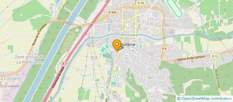 localisation de l'entreprise SCI LES CHENES  BOLLENE