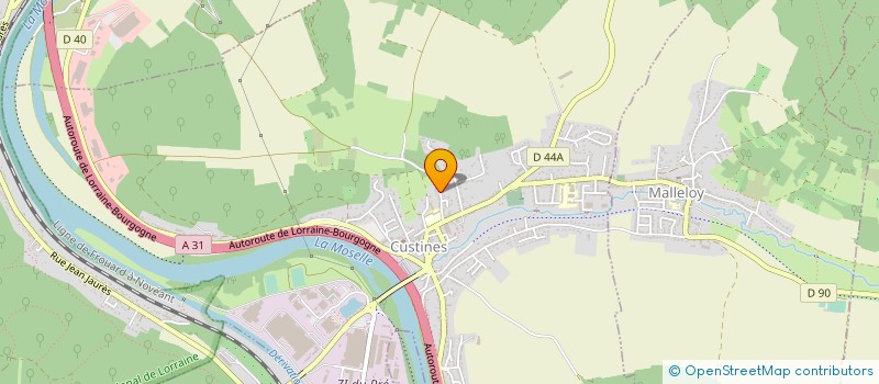 localisation de l'entreprise SCI LES CHENES  CUSTINES