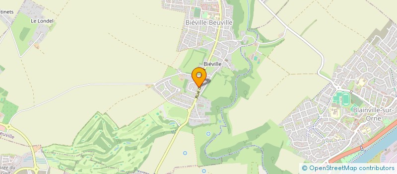 localisation de l'entreprise SCI LES CHENES  BIEVILLE-BEUVILLE