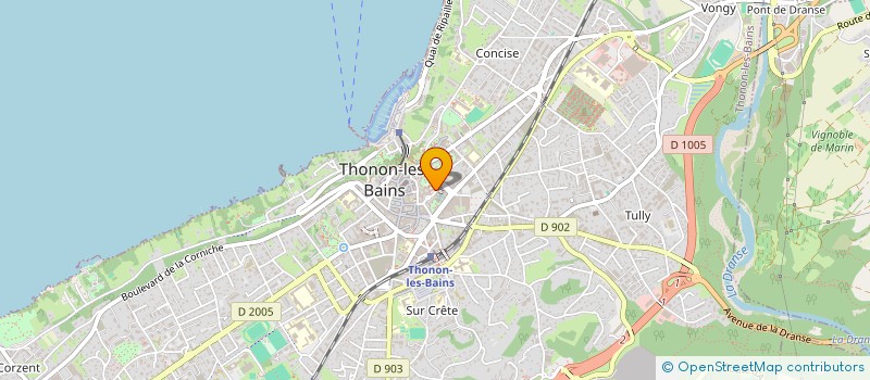 localisation de l'entreprise SCI LES CHENES à THONON-LES-BAINS