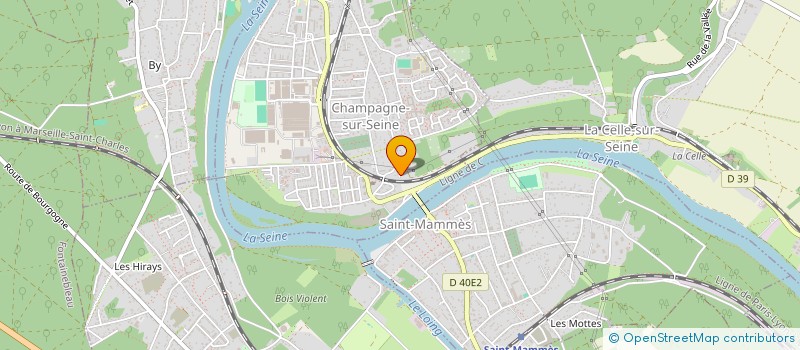 localisation de l'entreprise SCI LES CHENES  CHAMPAGNE-SUR-SEINE