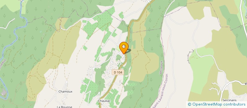 localisation de l'entreprise SCI LES CHENES  VESSEAUX